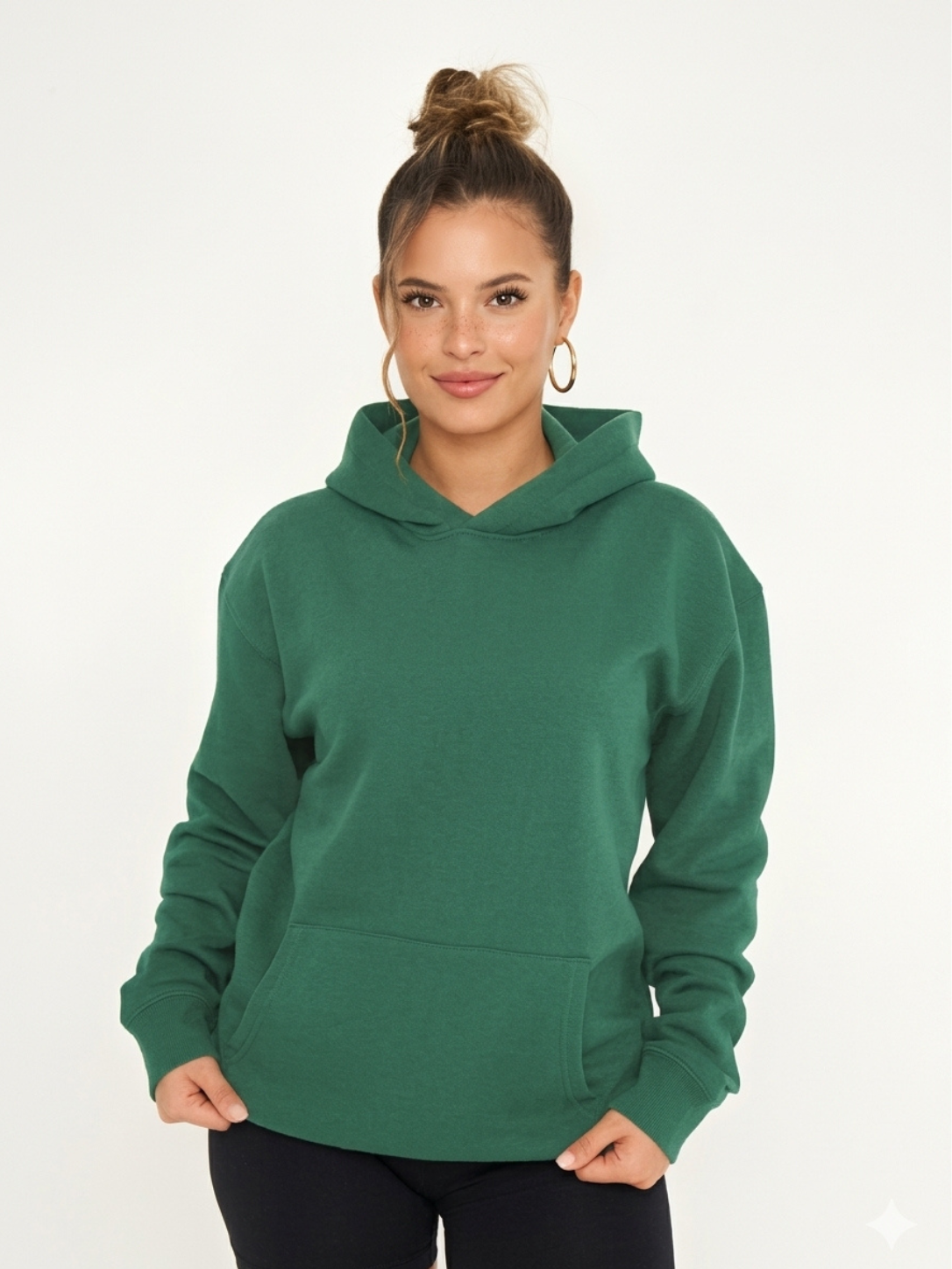jogginghosen — Oversize Hoodie Damen Cropped Fit, Weicher Scuba-Stoff mit Kapuze