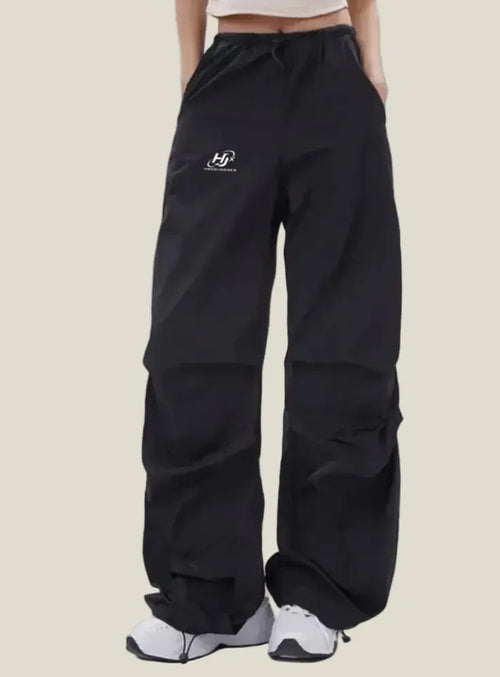 Damen-Fallschirmhose aus gewebtem Nylon