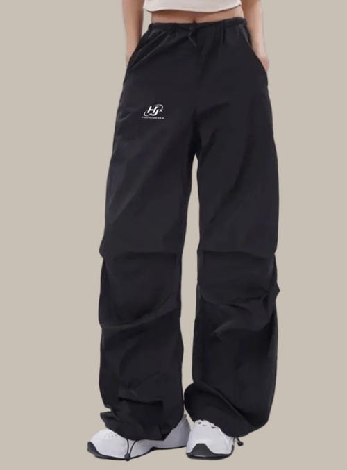 Damen-Fallschirmhose aus gewebtem Nylon
