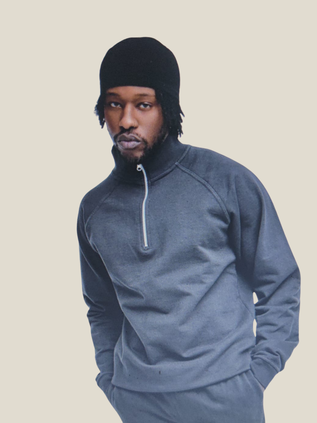 Herren Jogginganzug,  Quarter-Zip Sweatshirt Set