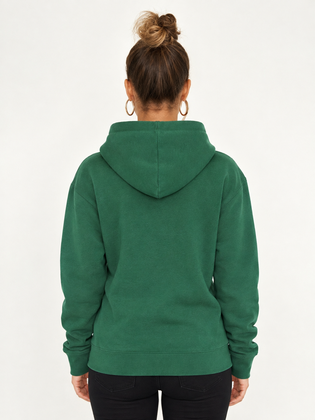 Oversize Hoodie Damen Cropped Fit, Weicher Scuba-Stoff mit Kapuze