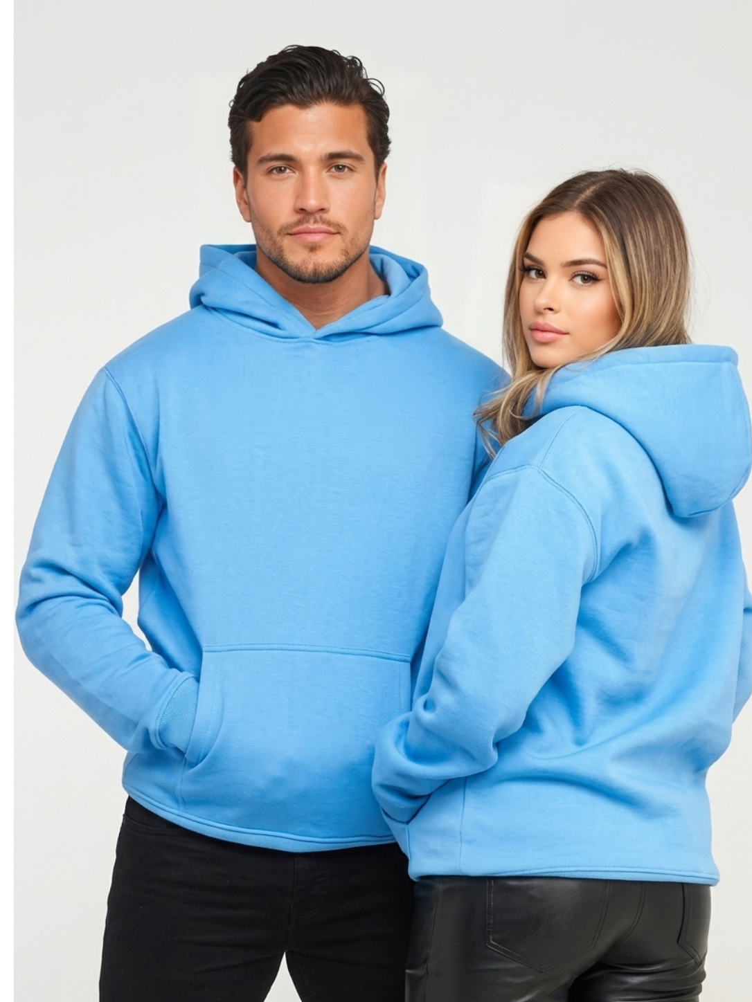 Oversize Hoodie Unisex Boxy Fit, Schweres Fleece