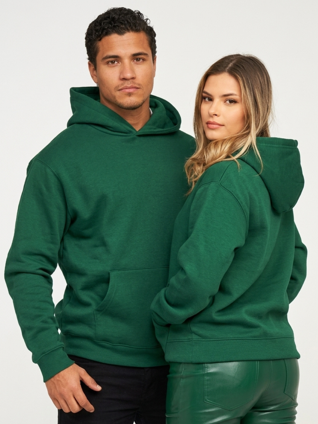 Oversize Hoodie Unisex Boxy Fit, Schweres Fleece