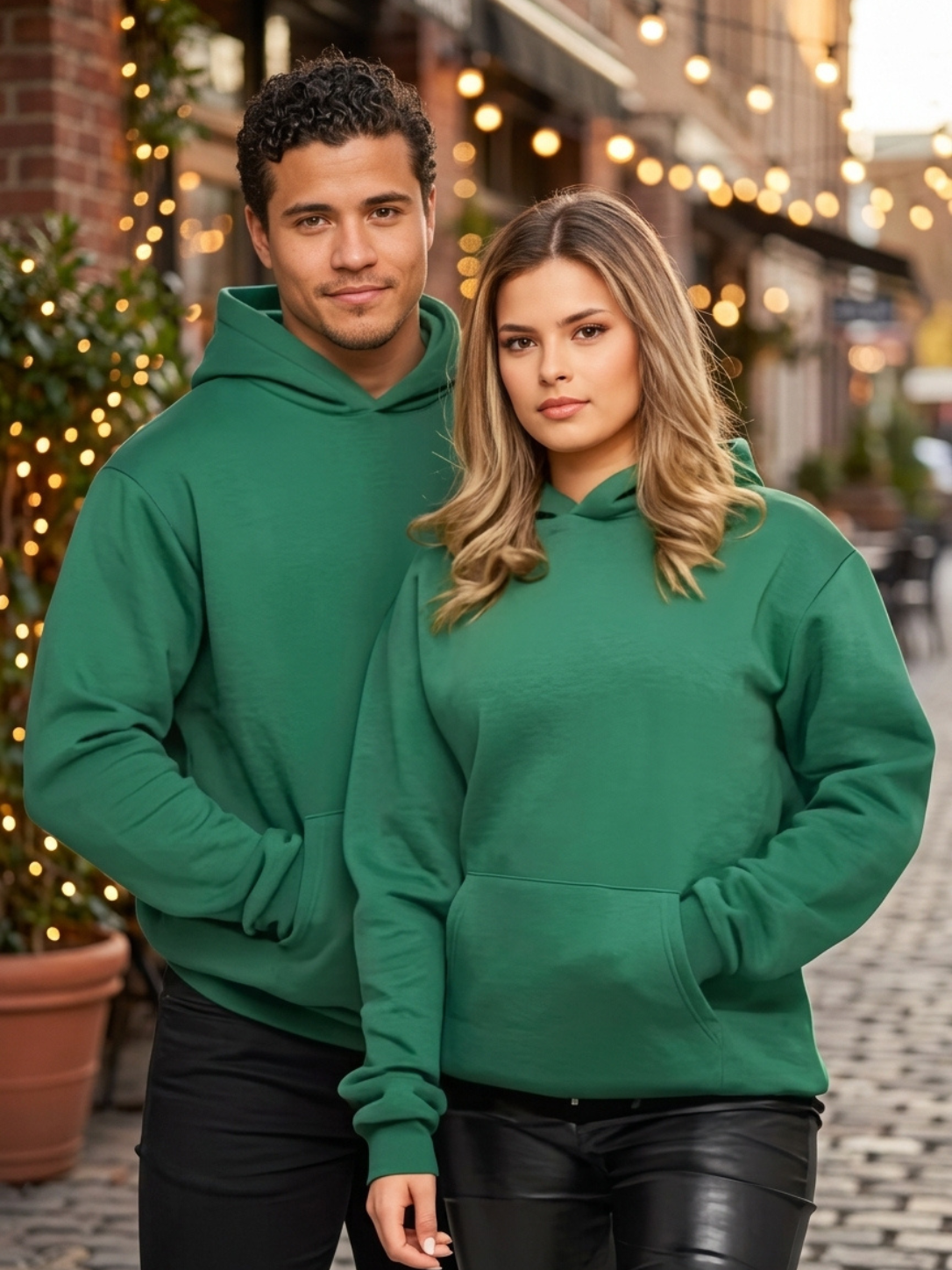 Oversize Hoodie Unisex Boxy Fit, Schweres Fleece