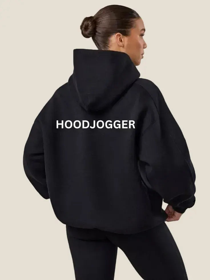 Rückansicht Damen hoodie HOODJOGGER Weicher Stoff