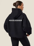 Rückansicht Damen hoodie HOODJOGGER Weicher Stoff