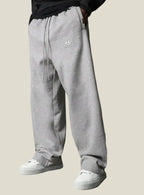 Herren Wide Leg Jogginghose hinten lockere Hose mit weitem Bein für Herren