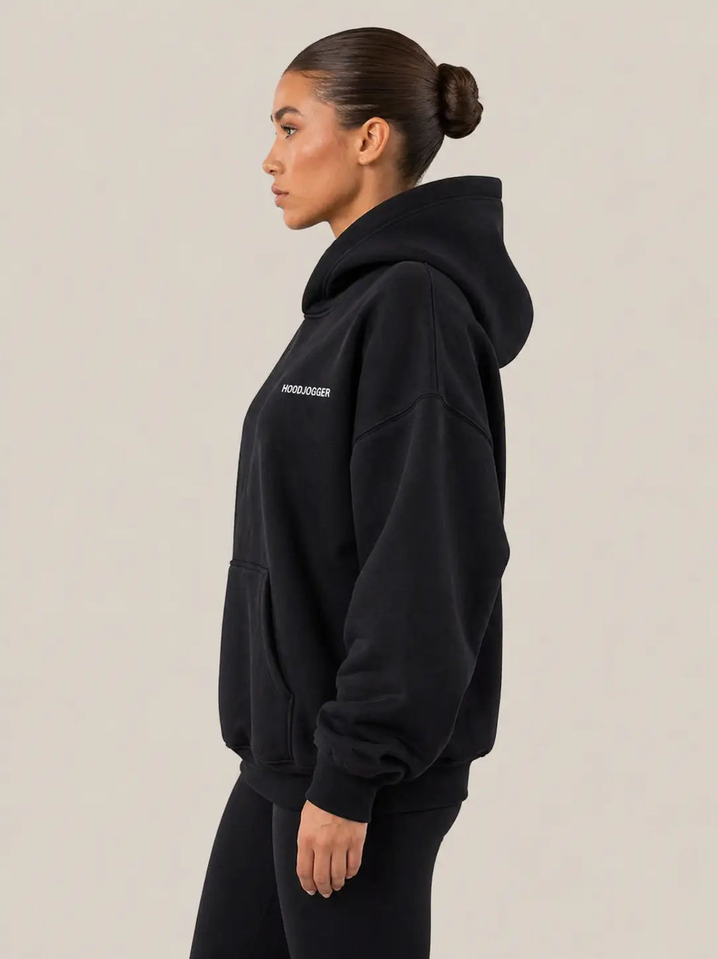 Seitenansicht Damen Oversized Hoodie HOODJOGGER