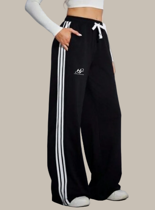 Damen Trainingshose Wide Leg Frontansicht HOODJOGGER