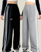 Seitenansicht Damen Trainingshose Wide Leg HOODJOGGER