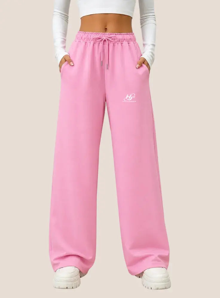 Damen Wide Leg Jogginghose Front HOODJOGGER