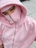 Damen Balaclava Zip Hoodie