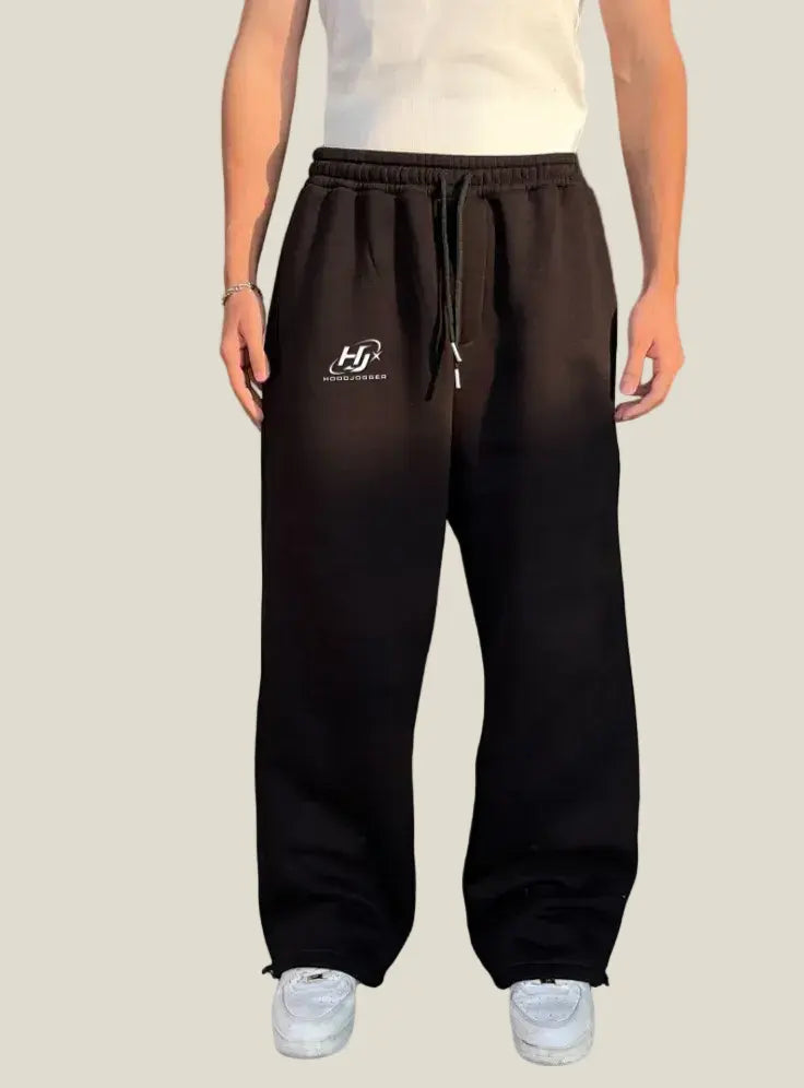 Herren Wide Leg Jogginghose vorne HOODJOGGER Streetwear Jogginghose für Männer