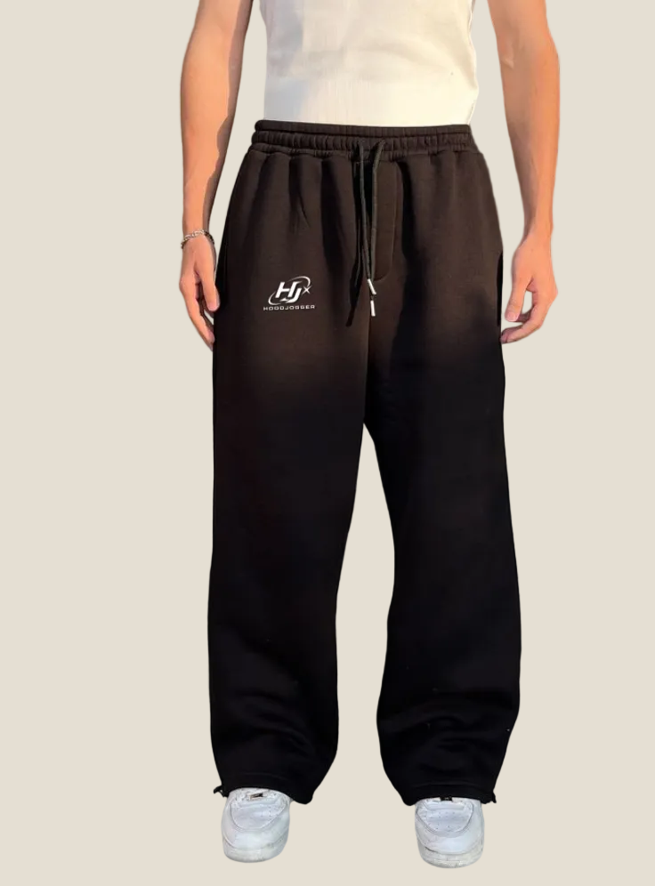 Herren Wide Leg Jogginghose vorne HOODJOGGER Streetwear Jogginghose für Männer