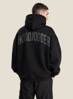 Rückansicht Herren Oversized Hoodie Schwarz HOODJOGGER