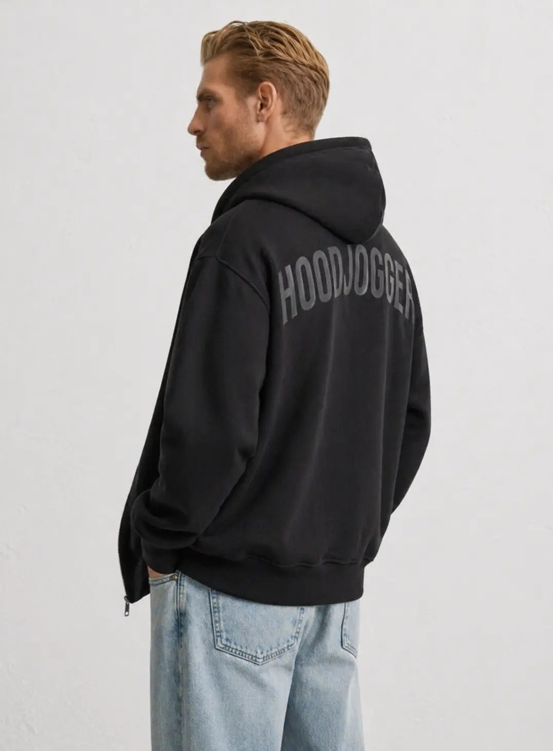 Seitenansicht Herren Zip Up Hoodie HOODJOGGER