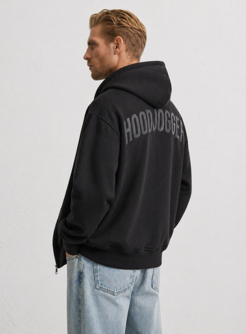 Seitenansicht Herren Zip Up Hoodie HOODJOGGER