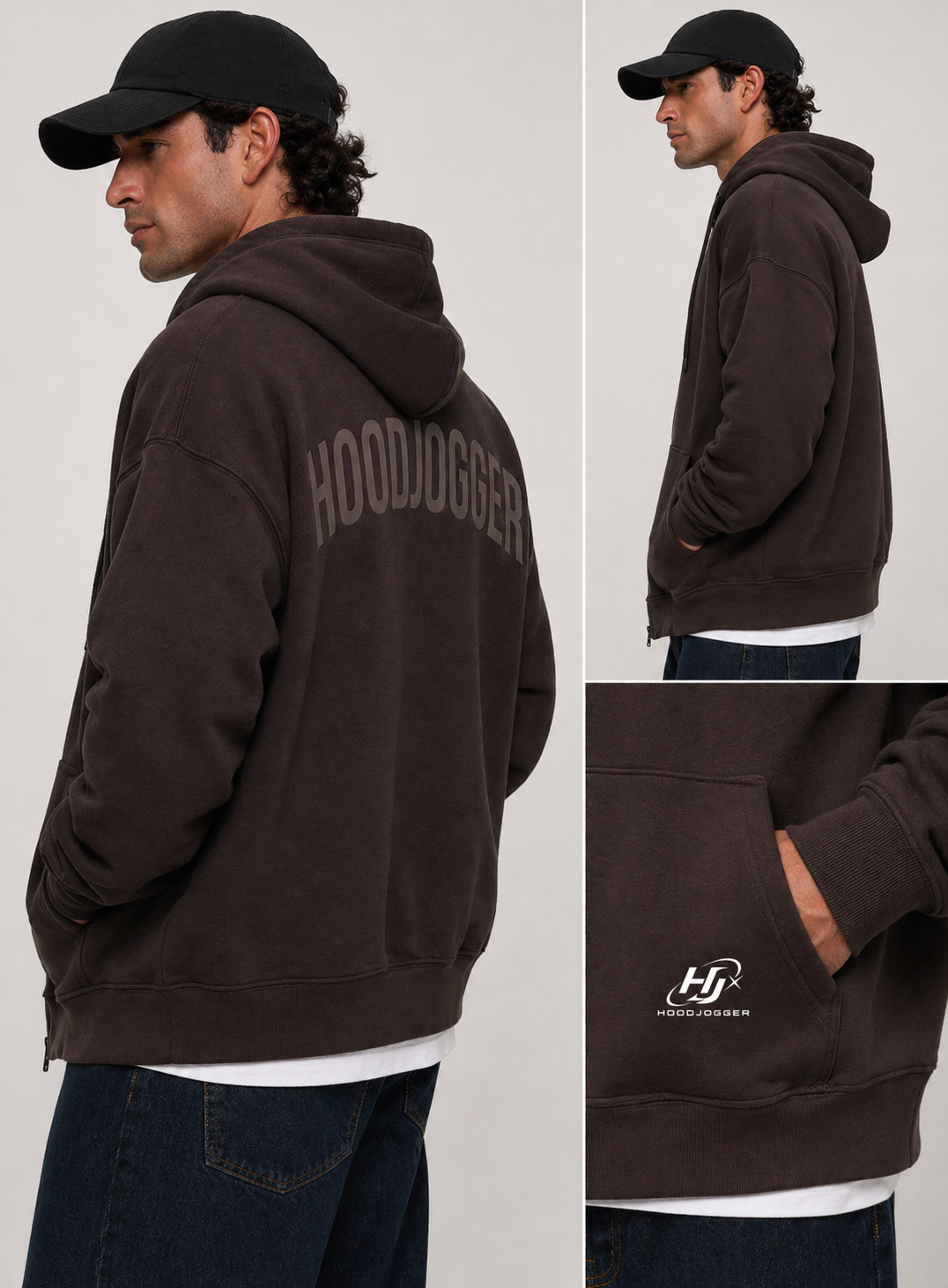Oversized Hoodie Herren Seitenansicht HOODJOGGER